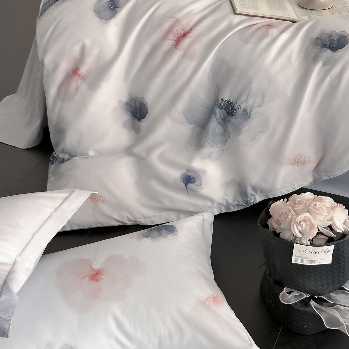 91家纺网 家纺一手货源 找家纺 金鑫汇家纺 2025新款13772全棉纯棉高端数码印花单被套 被套单件 春晓-紫