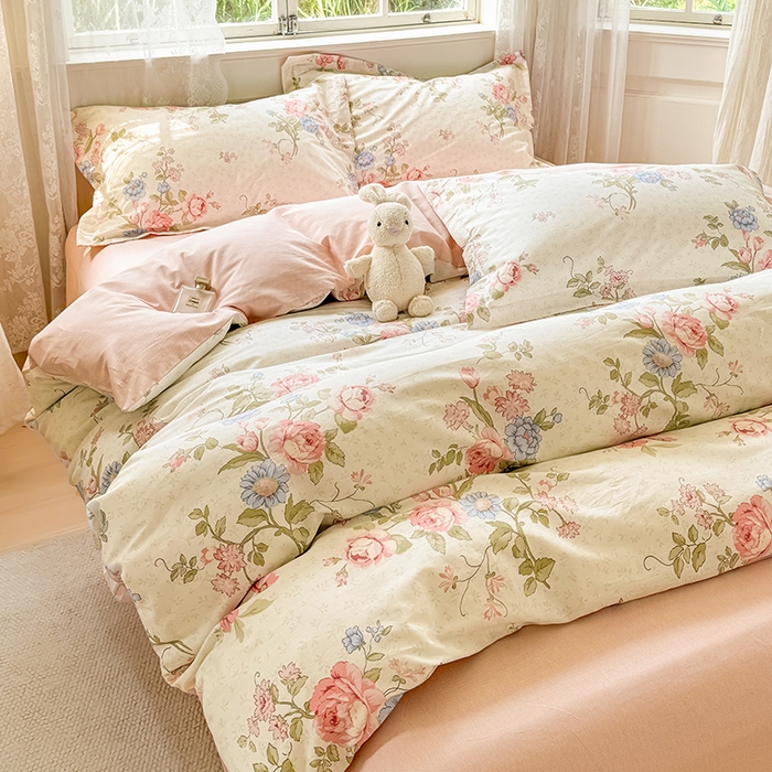 91家纺网 家纺一手货源 找家纺 卓越 工厂直营新款128*68全棉印花斜纹单被套 南湘