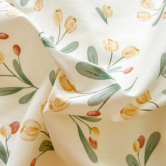 91家纺网 家纺一手货源 找家纺 卓越 工厂直营新款128*68全棉印花斜纹单被套 千寻花语