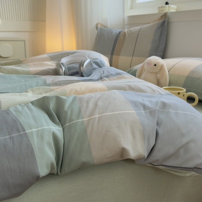 91家纺网 家纺一手货源 找家纺 卓越 2025新款128*68全棉印花四件套 法蒂