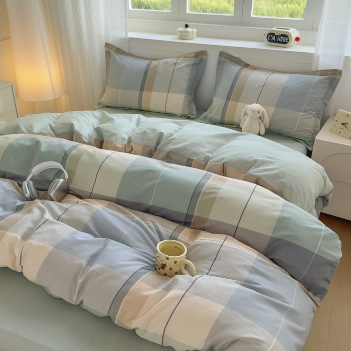 91家纺网 家纺一手货源 找家纺 卓越 2025新款128*68全棉印花四件套 法蒂