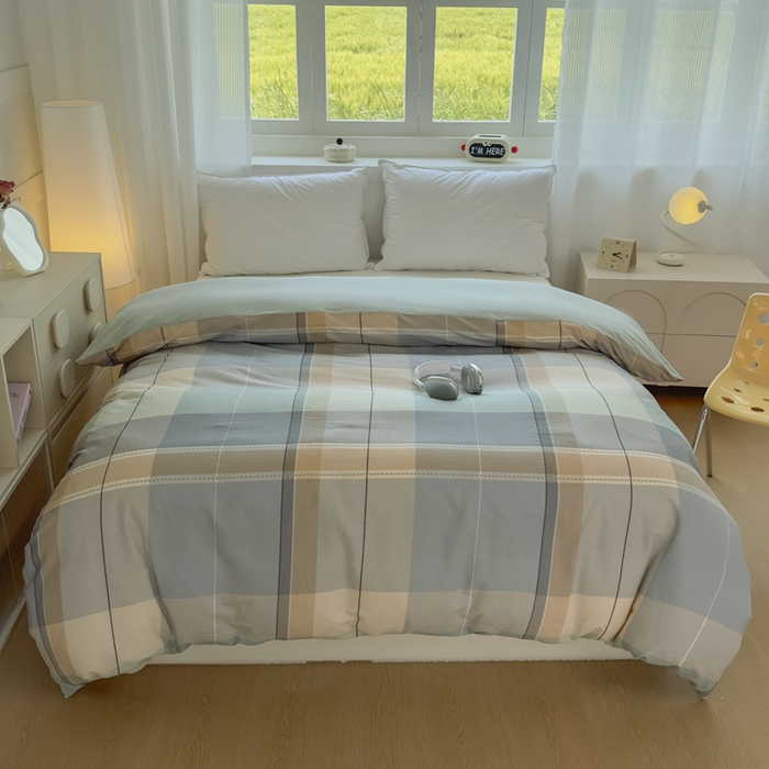 91家纺网 家纺一手货源 找家纺 卓越 2025新款128*68全棉印花四件套 法蒂