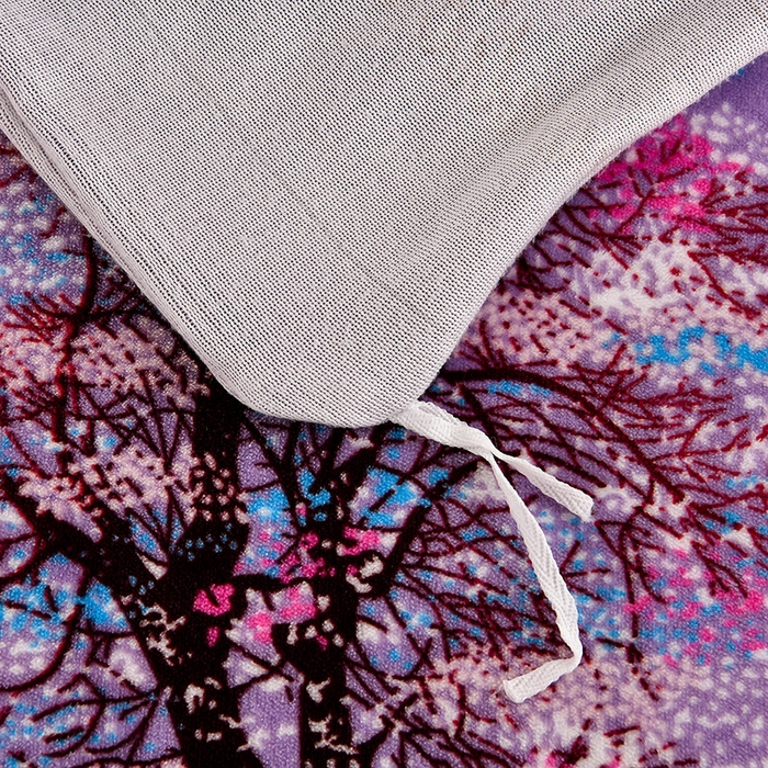 91家纺网 家纺一手货源 找家纺 2025直播爆款印花牛奶绒印花单被套220克法莱绒被套单件枕套 发财树