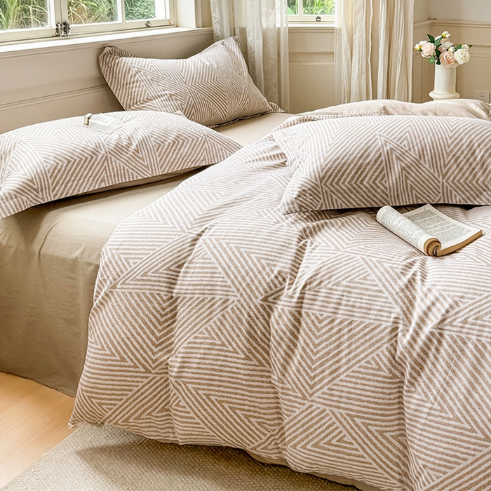 91家纺网 家纺一手货源 找家纺 卓越 2025新款128*68全棉印花四件套 卢卡斯