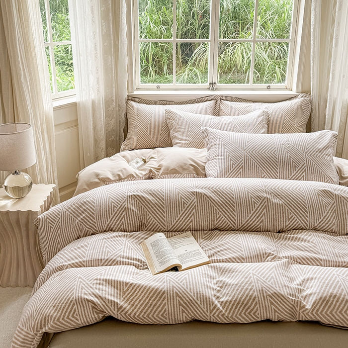 91家纺网 家纺一手货源 找家纺 卓越 2025新款128*68全棉印花四件套 卢卡斯