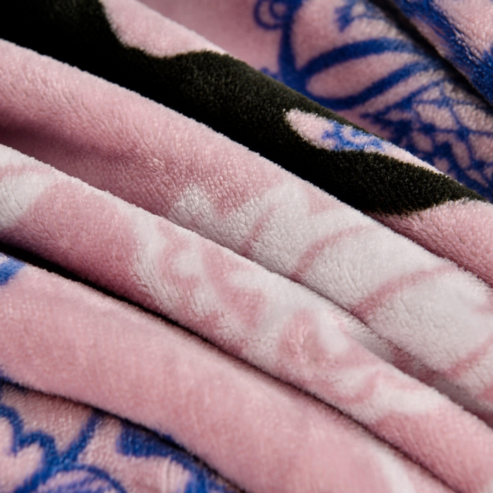 91家纺网 家纺一手货源 找家纺 2025直播爆款印花牛奶绒印花单被套220克法莱绒被套单件枕套 梦幻鹿