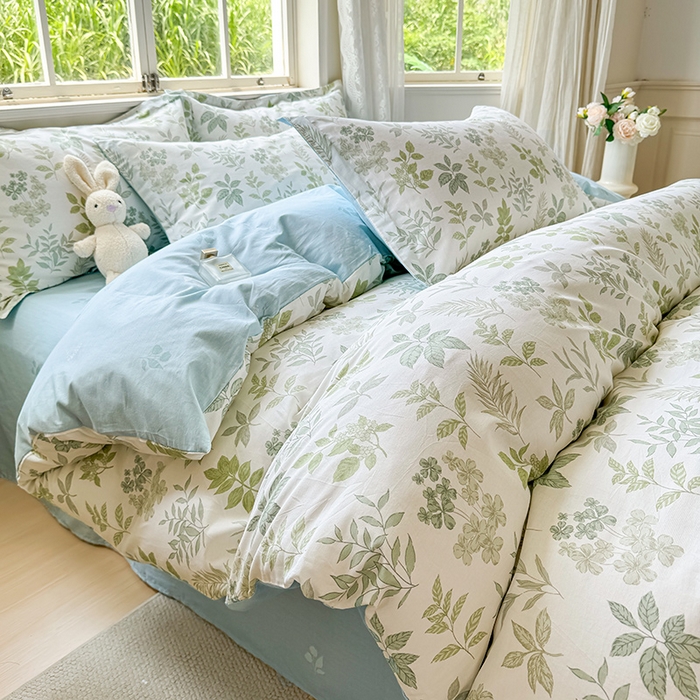 91家纺网 家纺一手货源 找家纺 卓越 2025新款128*68全棉印花四件套 洛克庄园