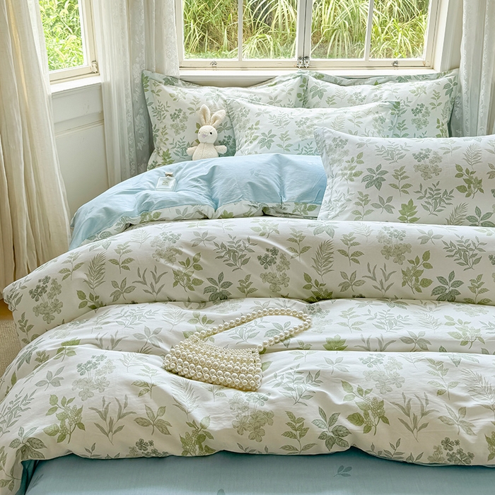 91家纺网 家纺一手货源 找家纺 卓越 2025新款128*68全棉印花四件套 洛克庄园