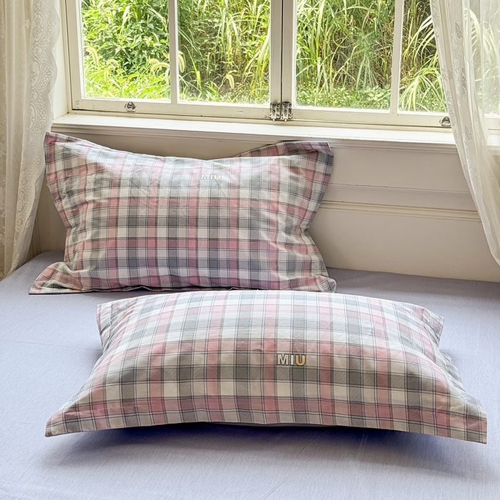 91家纺网 家纺一手货源 找家纺 卓越 2025新款128*68全棉印花四件套 木几小格