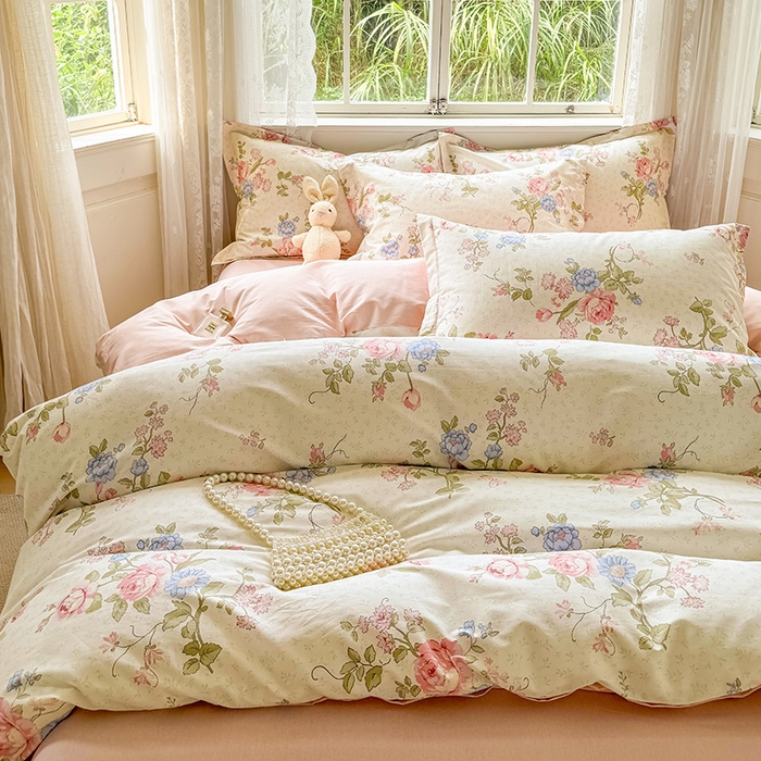 91家纺网 家纺一手货源 找家纺 卓越 2025新款128*68全棉印花四件套  南湘