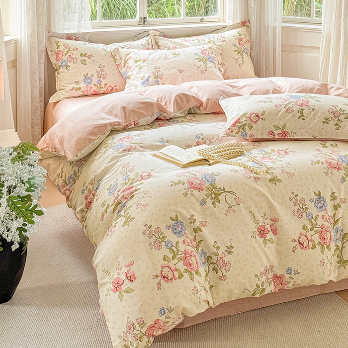 91家纺网 家纺一手货源 找家纺 卓越 2025新款128*68全棉印花四件套  南湘