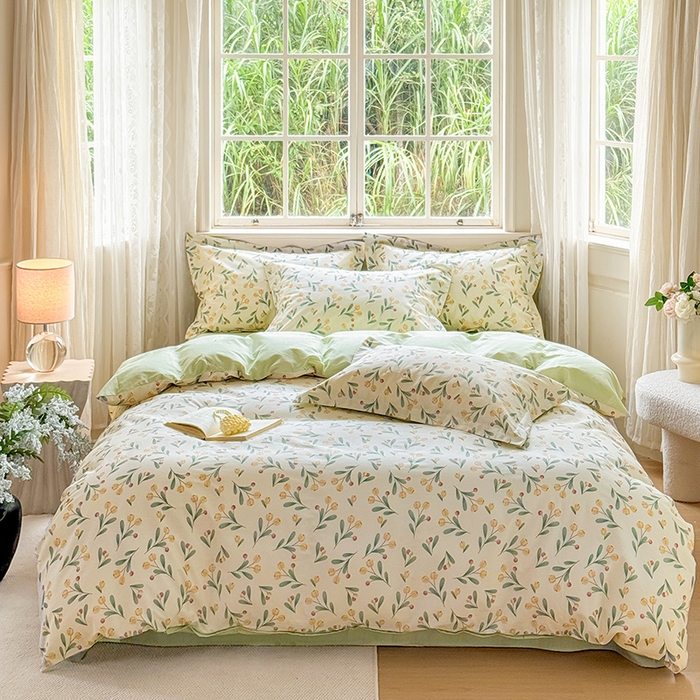 卓越 2025新款128*68全棉印花四件套 千寻花语