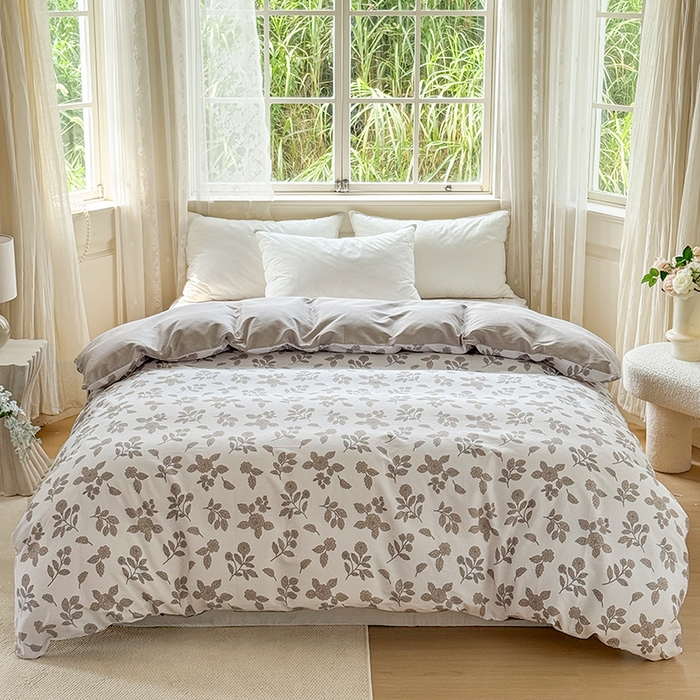 卓越 2025新款128*68全棉印花四件套 秋茉里