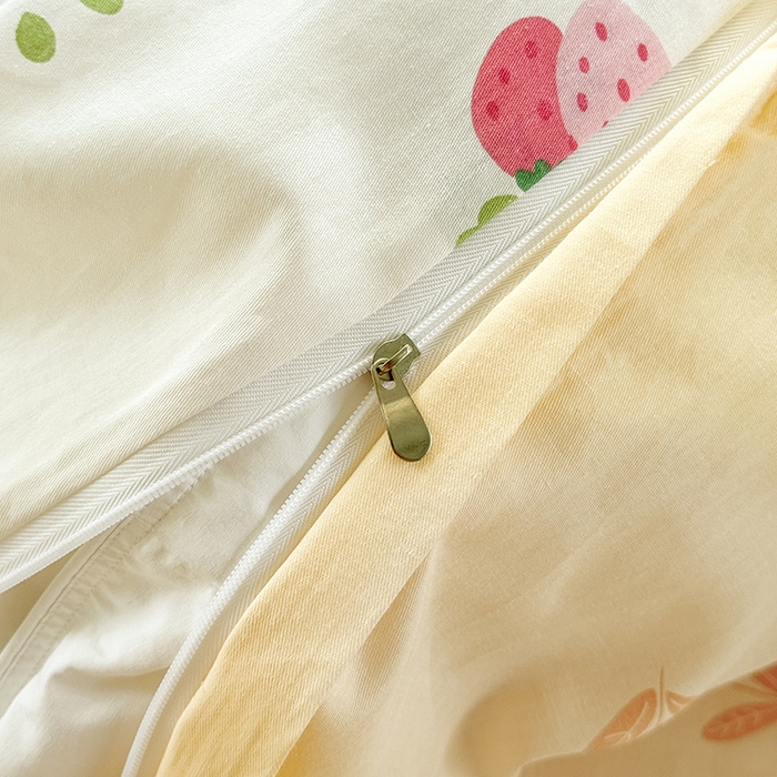 91家纺网 家纺一手货源 找家纺 卓越 2025新款128*68全棉印花四件套 熊可爱