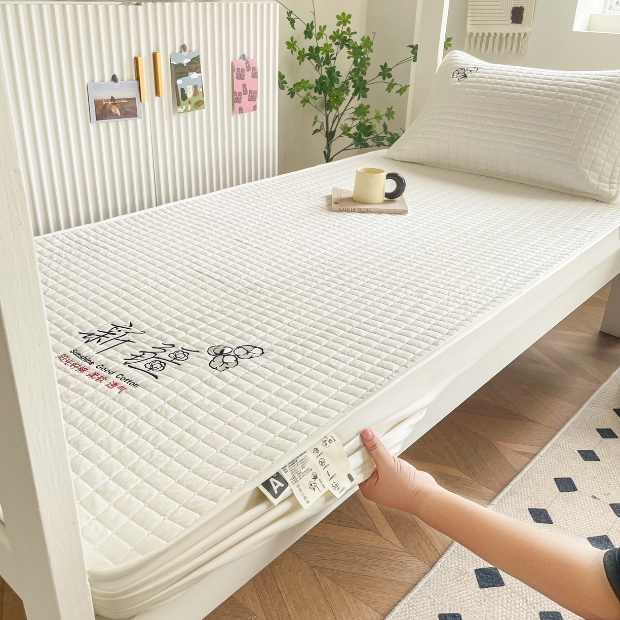 91家纺网 家纺一手货源 找家纺 （总）锦眠床笠 2025新款刺绣床笠-学生图