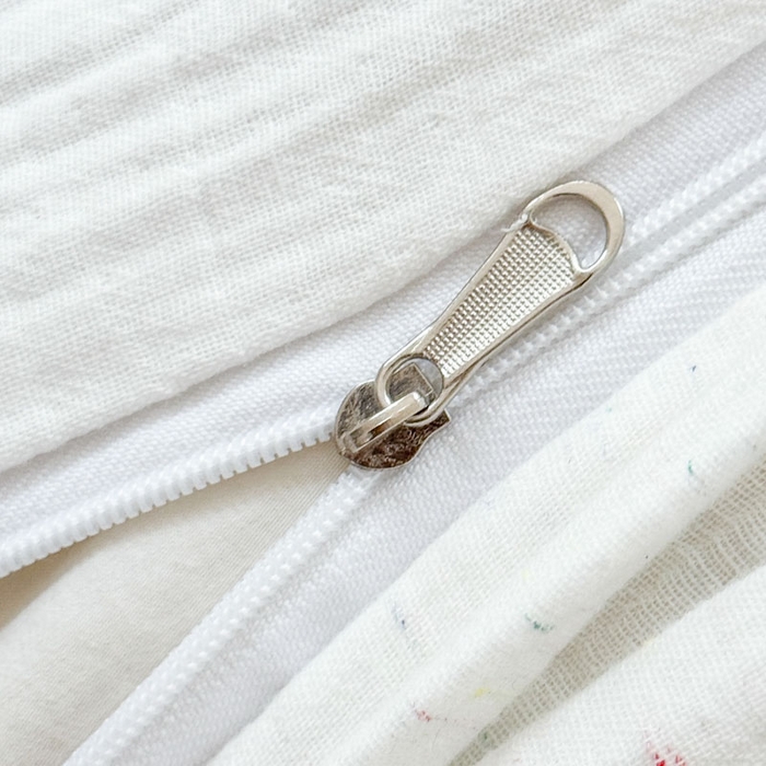 91家纺网 家纺一手货源 找家纺 （总）木楌家居2025新款全棉彩点皱皱纱绣花四件套