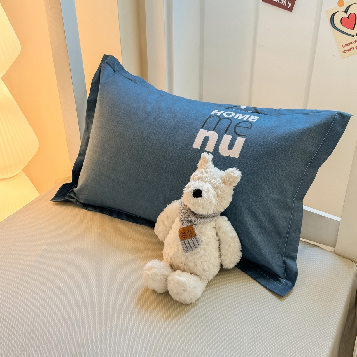 91家纺网 家纺一手货源 找家纺 优姿家纺 2025新款A类13372全棉纯棉学生宿舍三件套上下铺三件套 弗尔曼