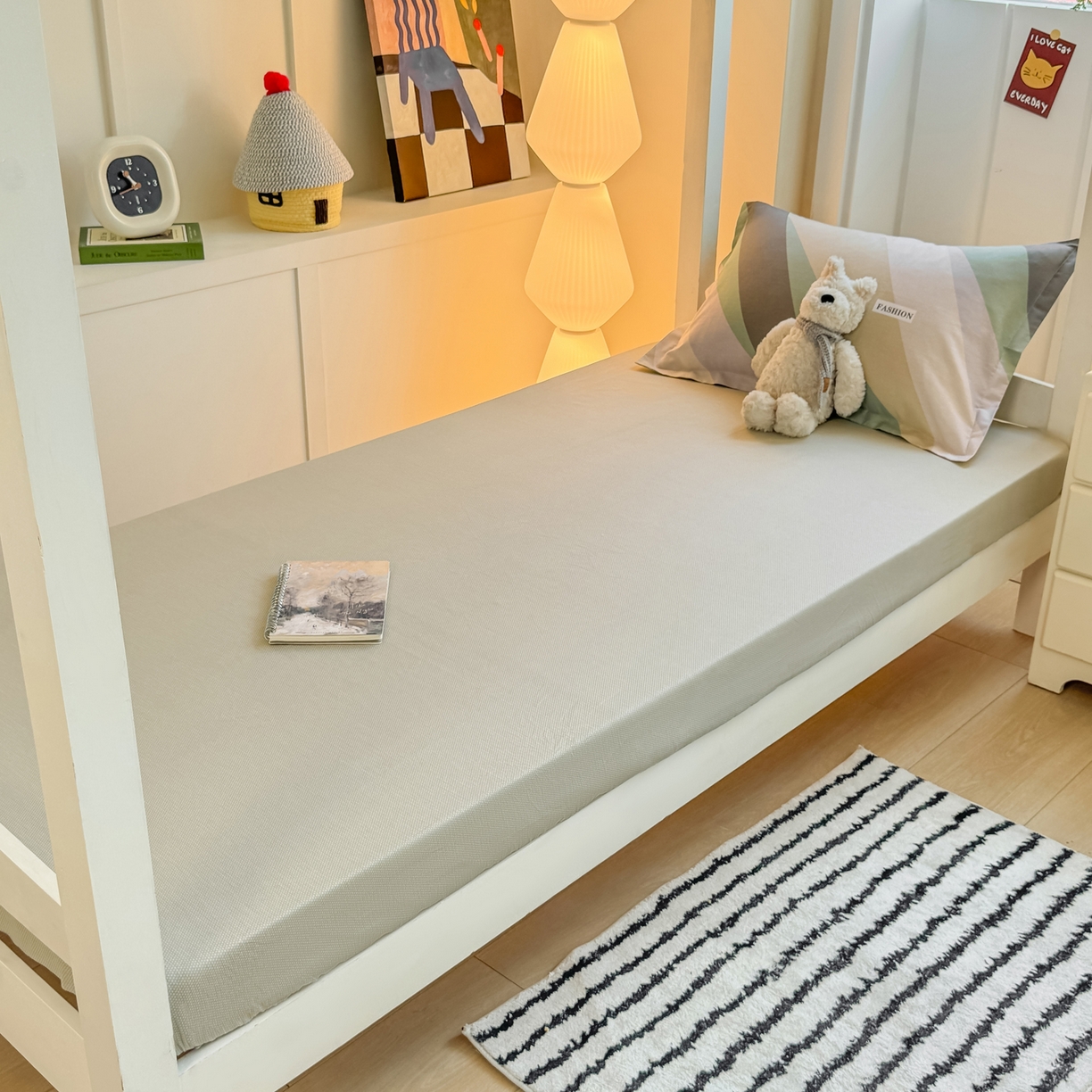 91家纺网 家纺一手货源 找家纺 优姿家纺 2025新款A类13372全棉纯棉学生宿舍三件套上下铺三件套 卡萨诺