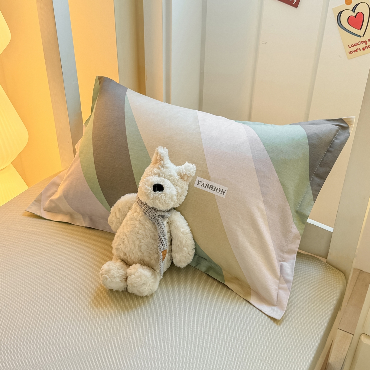 91家纺网 家纺一手货源 找家纺 优姿家纺 2025新款A类13372全棉纯棉学生宿舍三件套上下铺三件套 卡萨诺