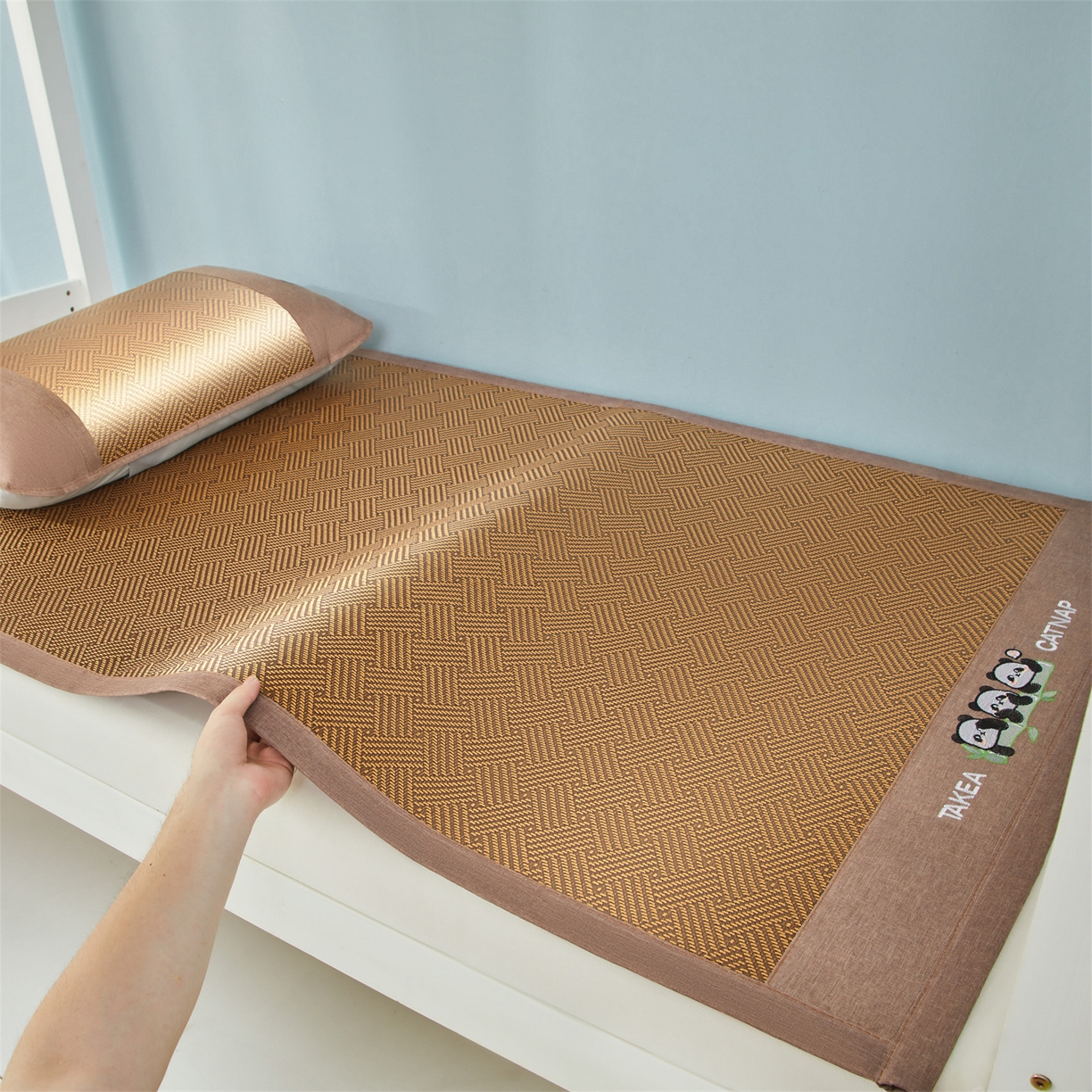 91家纺网 家纺一手货源 找家纺 （总）绒艺席业 2025新款学生宿舍凉感藤席