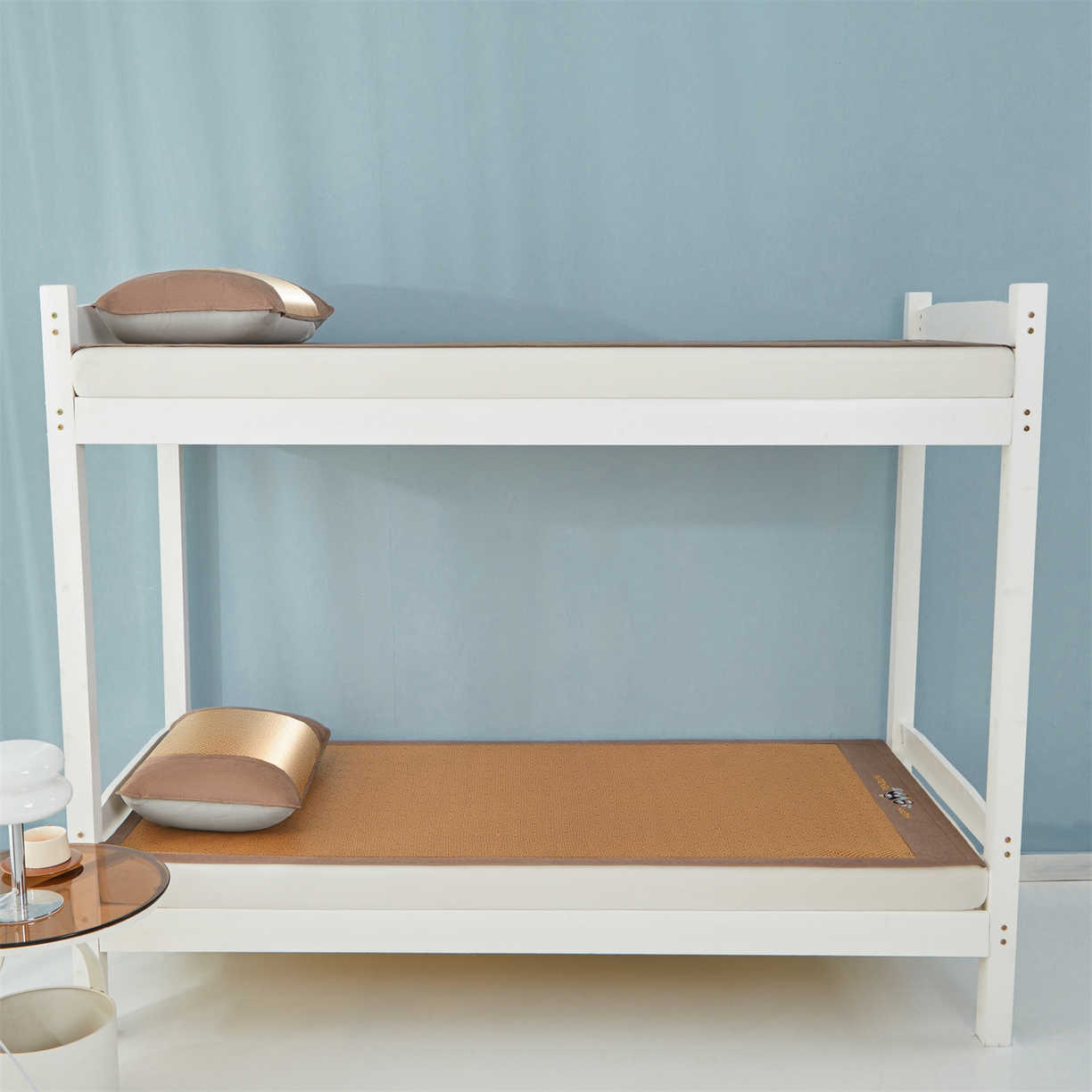 91家纺网 家纺一手货源 找家纺 绒艺席业 2026新款学生宿舍凉感藤席 游泳小企鹅-编织纹