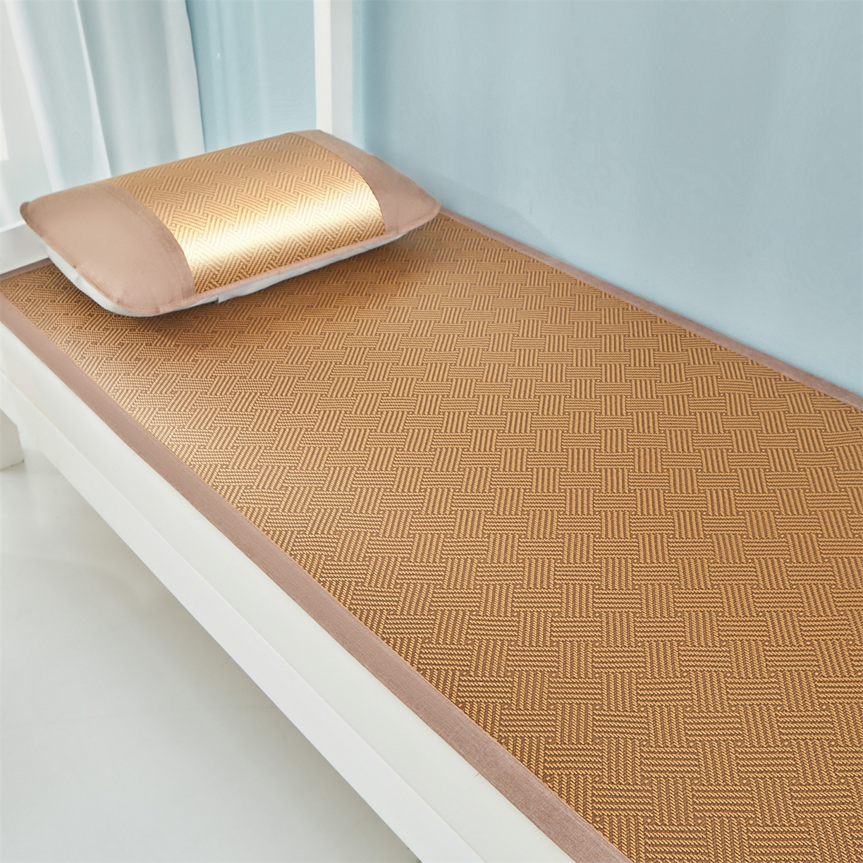 91家纺网 家纺一手货源 找家纺 （总）绒艺席业 2025新款学生宿舍凉感藤席