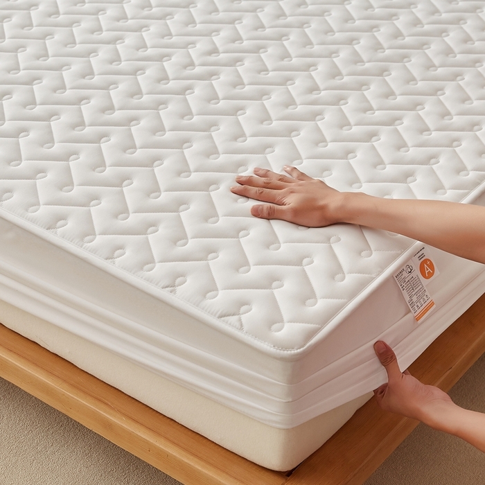 91家纺网 家纺一手货源 找家纺 （总）蕾诺家纺 2025新款纯棉全包裹床罩防滑防尘夹棉床笠