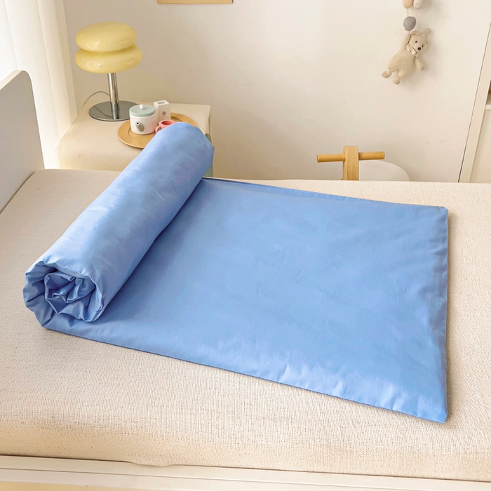 91家纺网 家纺一手货源 找家纺 梵赫 2025新款A类儿童数码卡通亲肤幼儿园套件三件套-星梦 摩天轮-蓝