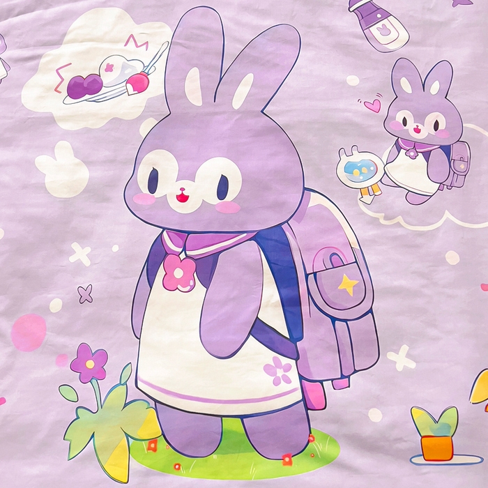 91家纺网 家纺一手货源 找家纺 （总）梵赫 2025新款A类儿童数码卡通亲肤幼儿园套件三件套-星梦