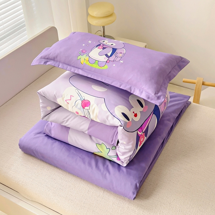 91家纺网 家纺一手货源 找家纺 （总）梵赫 2025新款A类儿童数码卡通亲肤幼儿园套件三件套-星梦