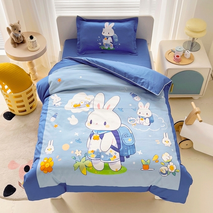 91家纺网 家纺一手货源 找家纺 （总）梵赫 2025新款A类儿童数码卡通亲肤幼儿园套件三件套-星梦