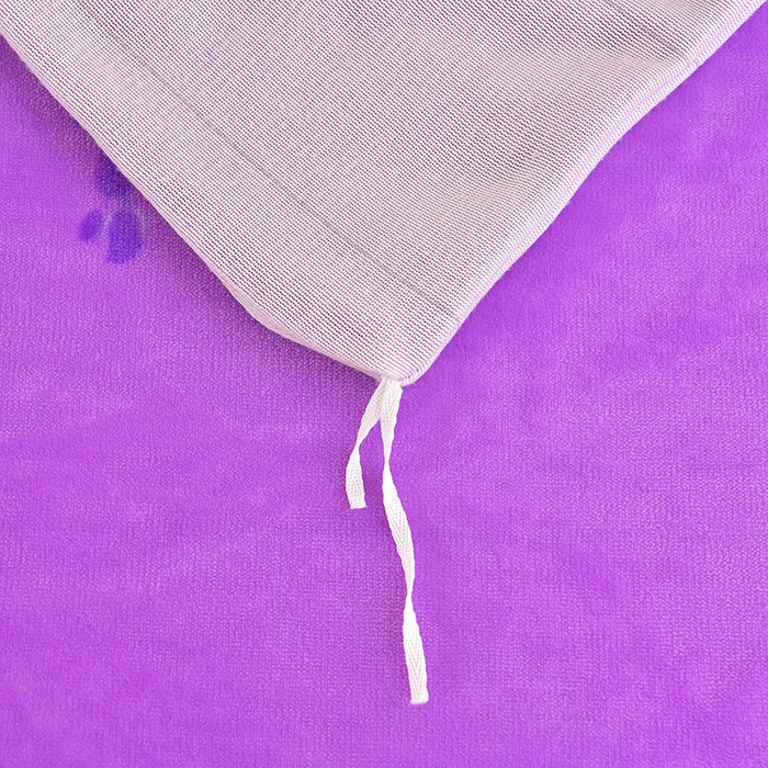 91家纺网 家纺一手货源 找家纺 硕喜 2025新款新8.5斤法莱绒四件套珊瑚牛奶金貂绒四件套床裙款 紫罗兰