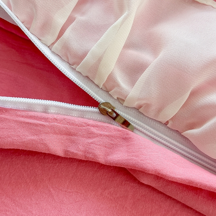 91家纺网 家纺一手货源 找家纺 （总）博弈家纺 2025新款小清新温柔公主风加厚水洗棉床裙床上四件套