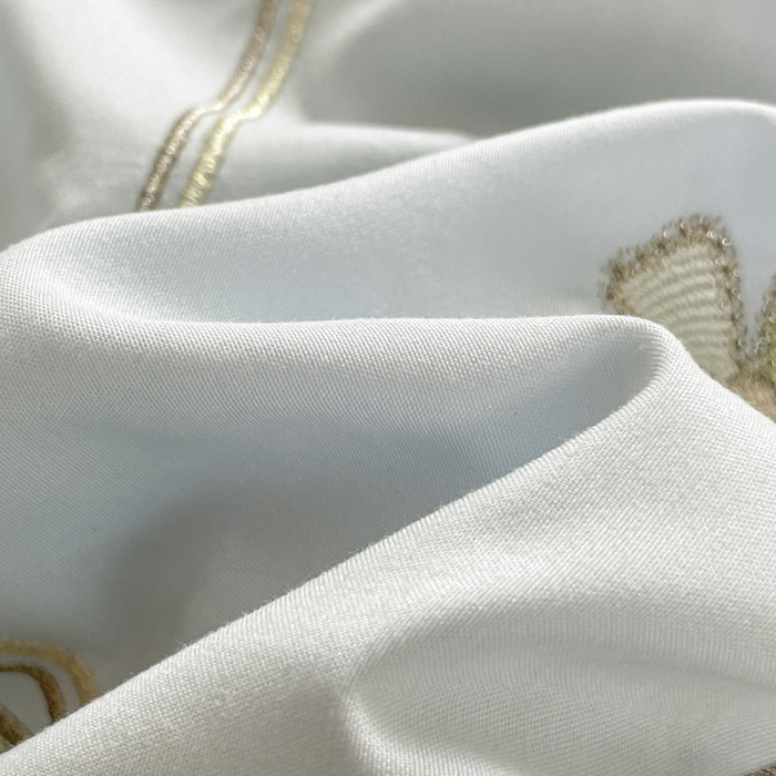 91家纺网 家纺一手货源 找家纺 ab家纺 2025新款丽芙塔水洗棉蕾丝绣花四件套 丽芙塔-天空蓝