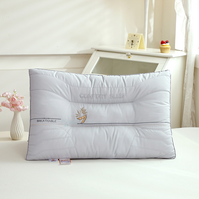 91家纺网 家纺一手货源 找家纺 （总）怡薇格枕芯2025新款云柔刺绣大豆亲肤护颈枕头枕芯