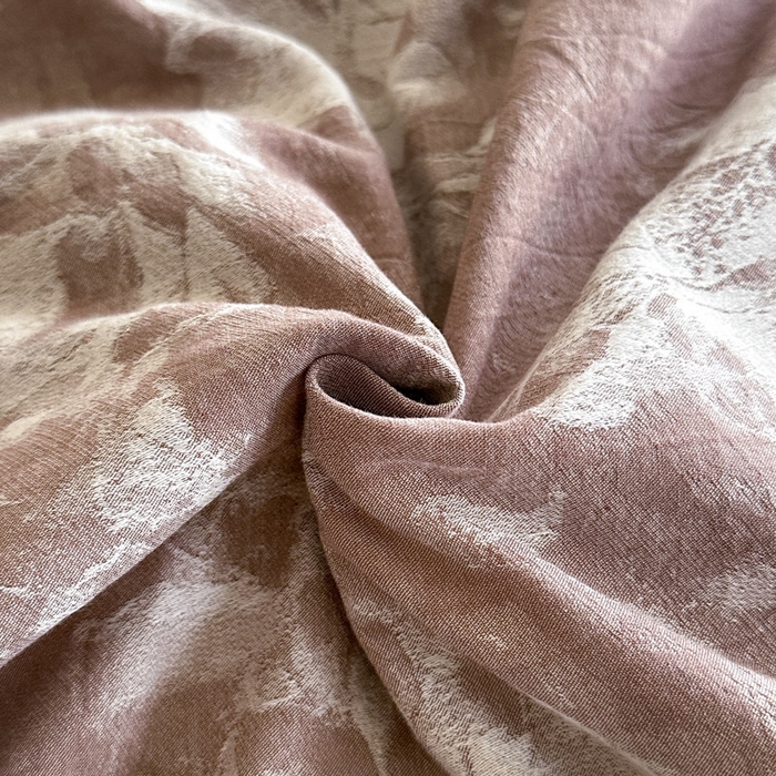 91家纺网 家纺一手货源 找家纺 ab家纺 2025新款全棉纯棉提花四件套-款式一 曼陀罗-红咖