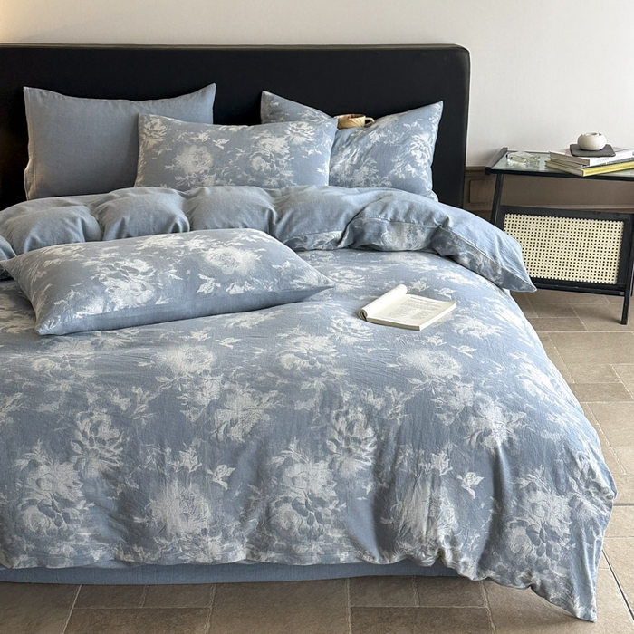 ab家纺 2025新款全棉纯棉提花四件套-款式一 曼陀罗-兰