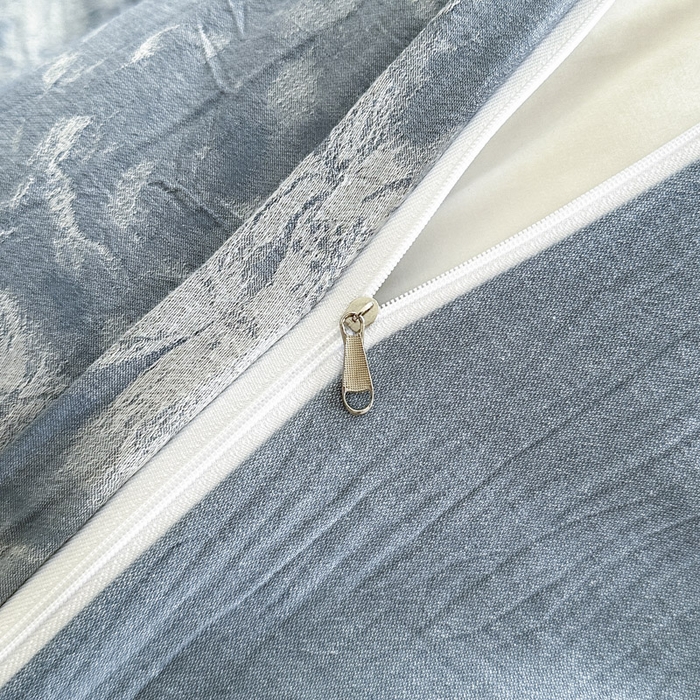 91家纺网 家纺一手货源 找家纺 ab家纺 2025新款全棉纯棉提花四件套-款式一 曼陀罗-兰