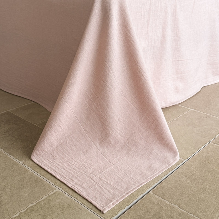 91家纺网 家纺一手货源 找家纺 ab家纺 2025新款全棉纯棉提花四件套-款式二 米卡格-粉