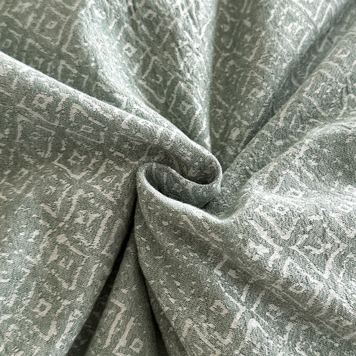 91家纺网 家纺一手货源 找家纺 ab家纺 2025新款全棉纯棉提花四件套-款式二 米卡格-绿