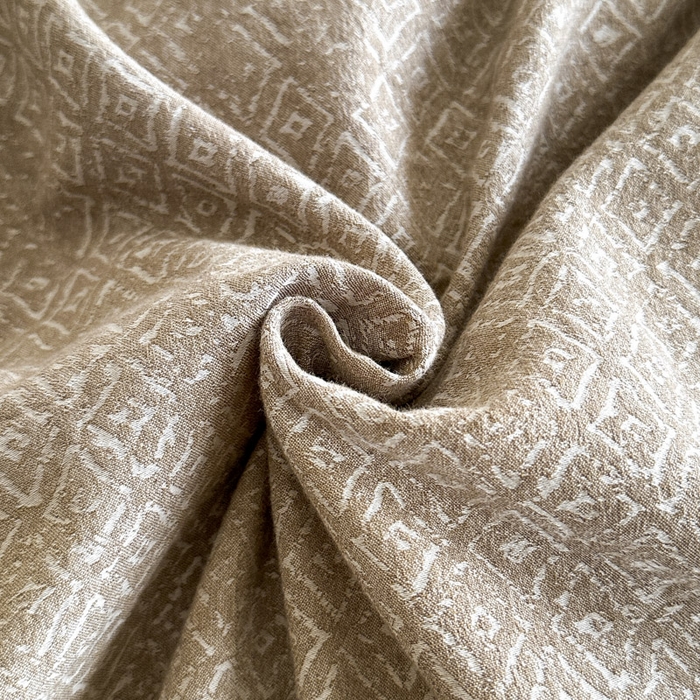 91家纺网 家纺一手货源 找家纺 ab家纺 2025新款全棉纯棉提花四件套-款式二 米卡格-浅咖