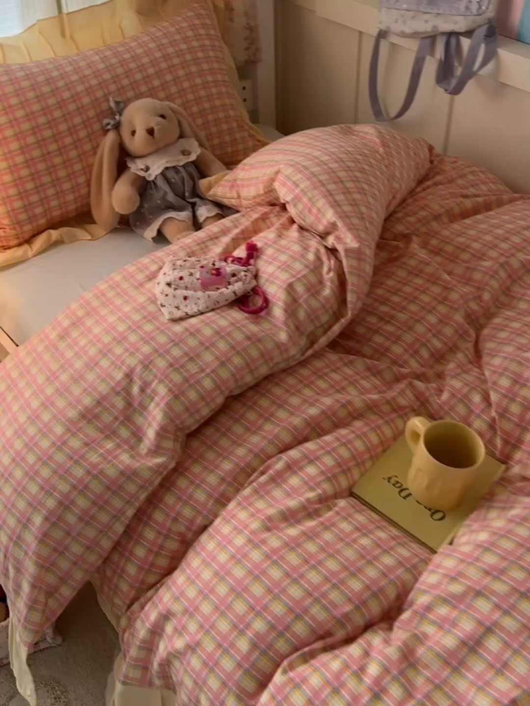 91家纺网 家纺一手货源 找家纺 （总）子钦家纺 2025新款云朵棉水洗棉复古风奶油花边四件套学生宿舍开学季-罗密欧