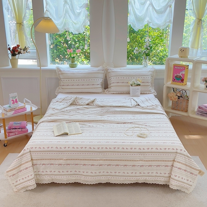 91家纺网 家纺一手货源 找家纺 （总）集布 2025新款12868全棉喷气印花四件套