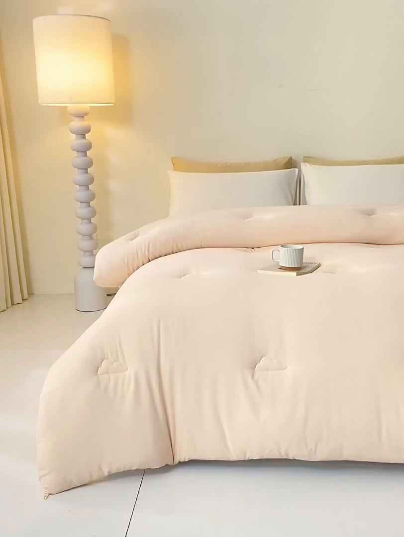 91家纺网 家纺一手货源 找家纺 风蝴蝶 2025新款云感大豆被双拼春秋被直播冬被外贸跨境被芯学生宿舍被子被芯 云柔玉