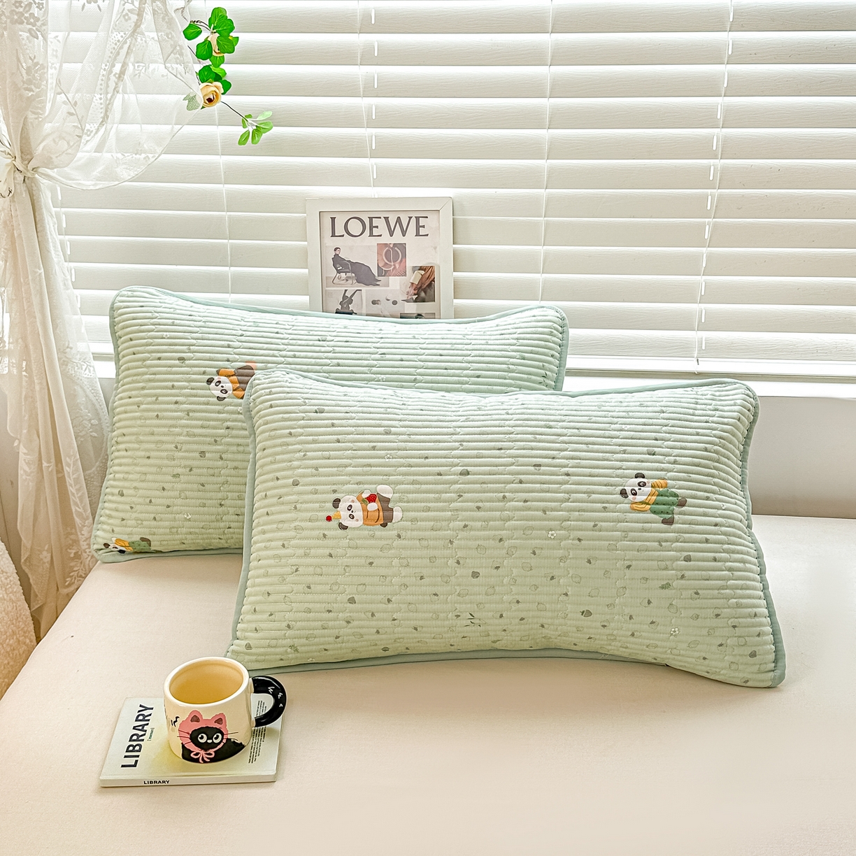 91家纺网 家纺一手货源 找家纺 （总）橘夏家纺 2025新款全棉双层纱床盖单件全棉夹棉学生床垫榻榻米不移位床盖三件套