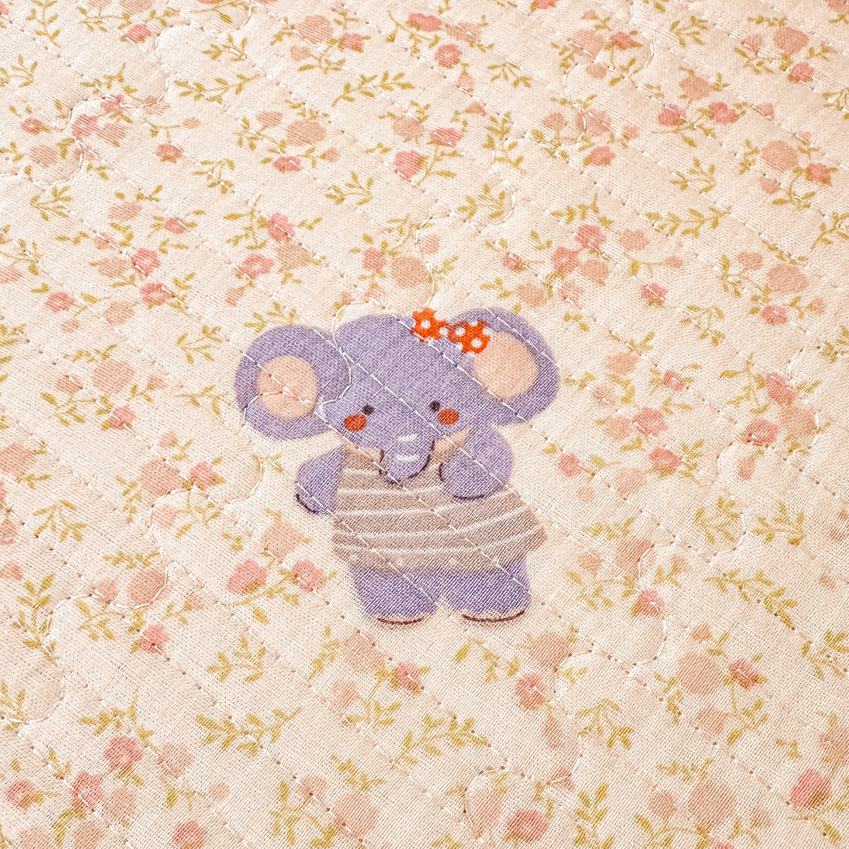 91家纺网 家纺一手货源 找家纺 橘夏家纺 2025新款全棉双层纱床盖单件全棉夹棉学生床垫榻榻米不移位床盖三件套 皮皮象