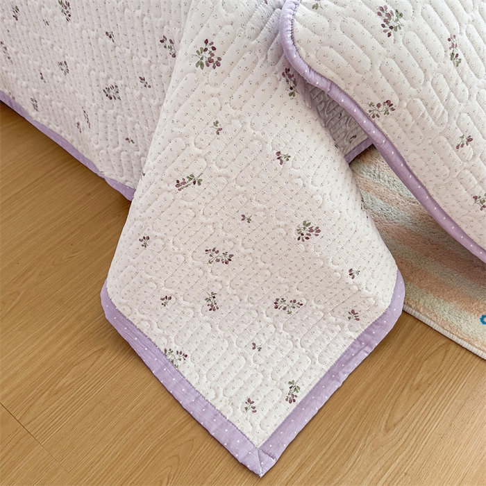 91家纺网 家纺一手货源 找家纺 （总）芯元素 2025新款木棉绉绉纱双面可用床盖