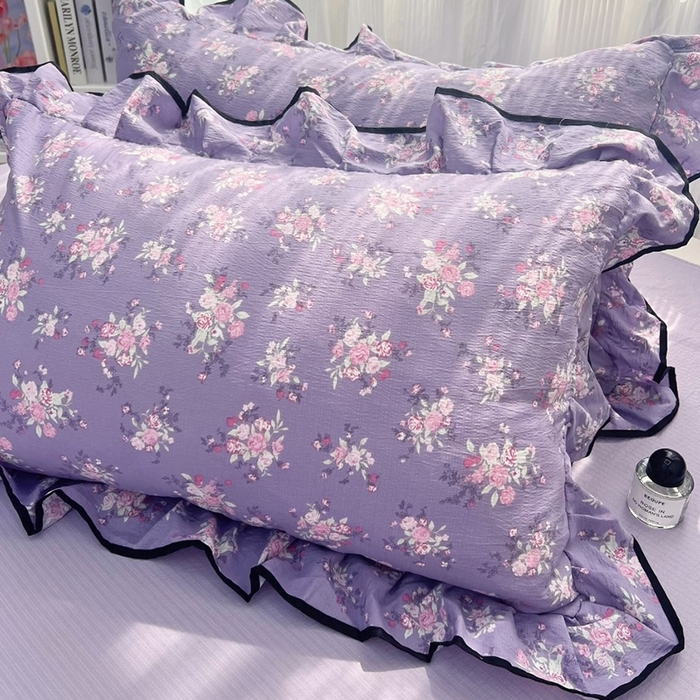 91家纺网 家纺一手货源 找家纺 九诺家纺 2025新款秋冬加厚磨毛床单四件套 豆蔻年华