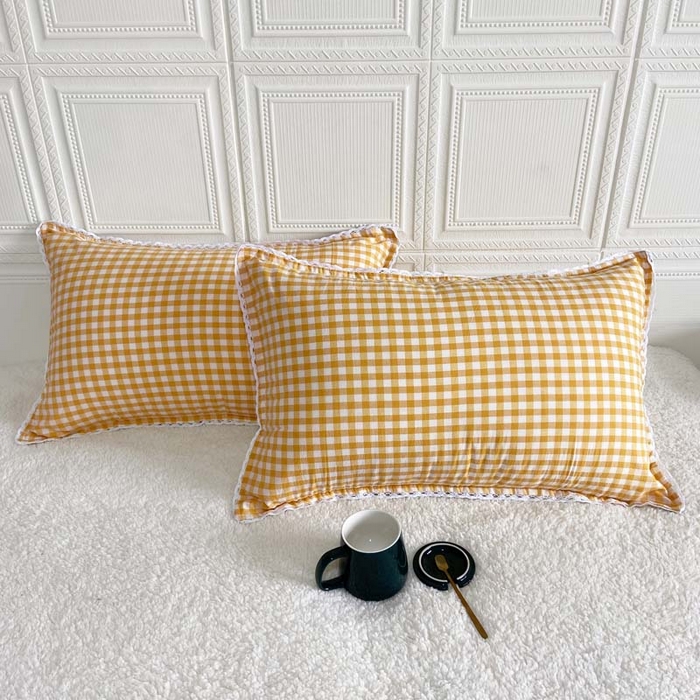 91家纺网 家纺一手货源 找家纺 （总）卡奥家纺 2025新款A类纯棉色织枕套单枕套枕套单件