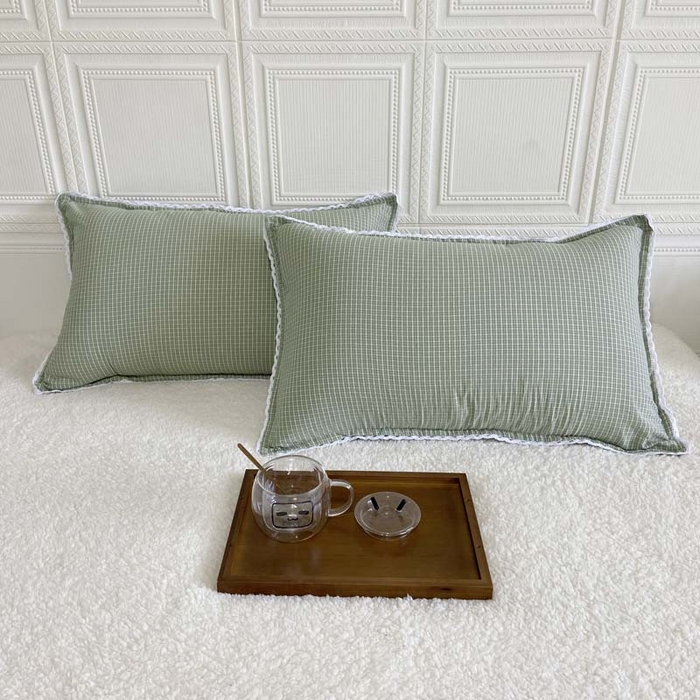 91家纺网 家纺一手货源 找家纺 （总）卡奥家纺 2025新款A类纯棉色织枕套单枕套枕套单件